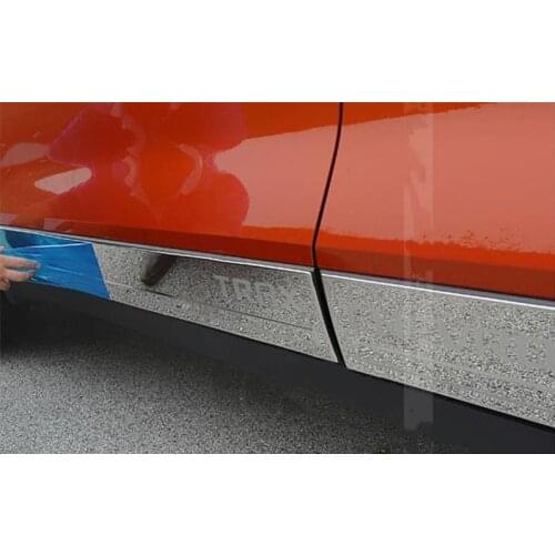 High quality Stainless Steel body side moldings side door decoration for Chevrolet Trax 2014-2018 Car Styling Accessories