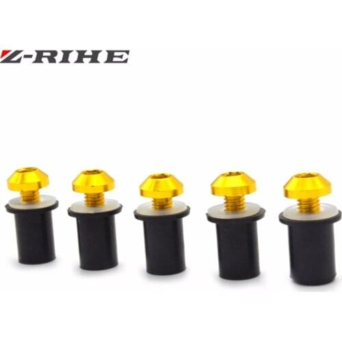 M5 Motorcycle Windshield Windscreen Bolt Screw Nut Fastener Kit for yamaha r1 R3 R6 R25 bmw s1000rr 2016 honda cbr