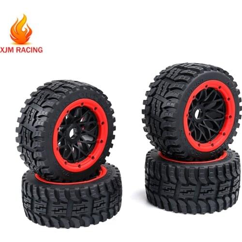 All Terrain Front Rear Wheel Tyre Assembly Set Gen.2 for 1/5 HPI ROFUN BAHA KM ROVAN BAJA 5B Rc Car Racing Toys Parts