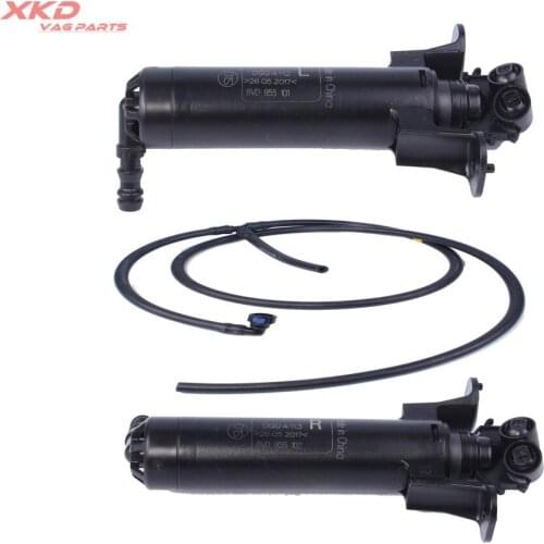 Pair Washer Spray Nozzle Hose Kit For Aud-i A3/S3/Cabriolet 15-16 8V0 955 970 8V0 955 101 8V0 955 102 8VD955970 8VD 955 970