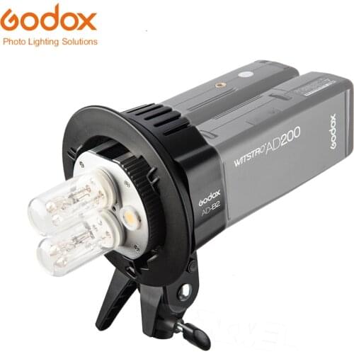 Godox AD-B2 Bowens Mount double tubes Light Head Bracket for AD200 Portable Flash Speedlite