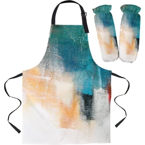 Paint Graffiti Kitchen Apron Baking Accessories Sleeveless Aprons for Men Women Home Cleaning Tools