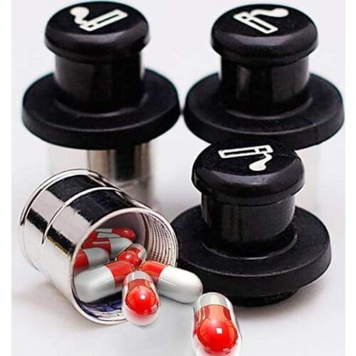 Metal Car Lighter Shaped Safe Secret Privacy Stash Hidden Pill Box Container Travel Tablet Container Medicine Pill Case