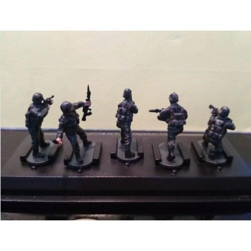 Super mini 1/72 pvc figure model German army of World War II 5pcs/set