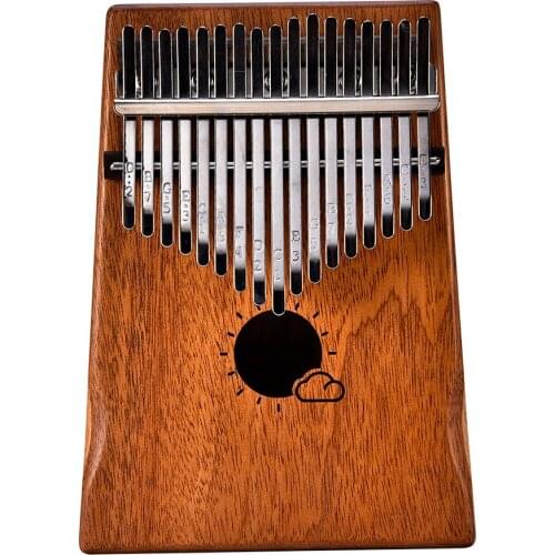 Muspor 17 Key Kalimba Mbira African Mahogany Thumb Piano Finger Musical Instrument with Bag