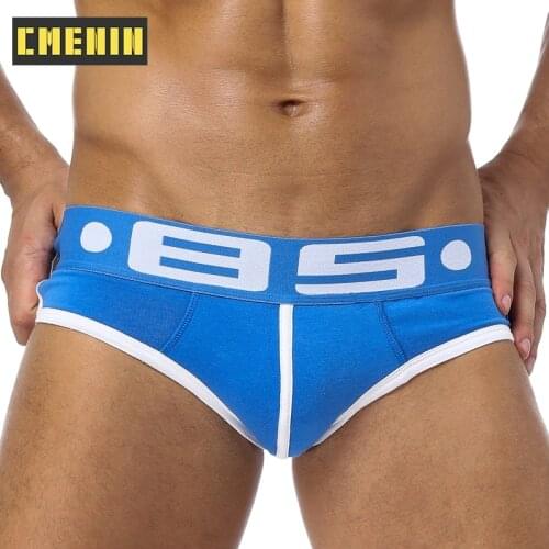 BS Brand Men Briefs Cotton Spandex Elastic Underpants Sexy breathable Cueca comfortable Men underwear Best Sell Sexy Briefs BS73