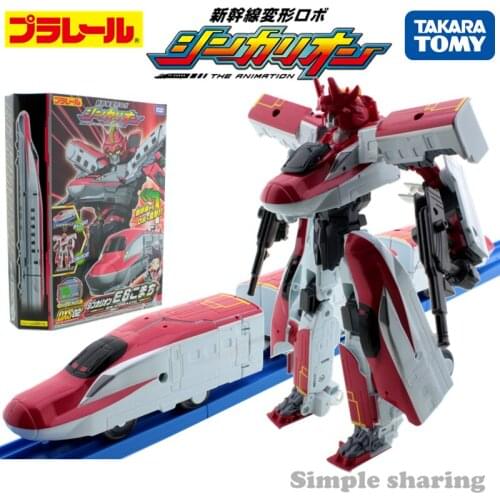 Takara TOMY Tomica PLARAIL E6 KOMACHI TRAIN Model Kit Diecast Educational Toys Deformable Kids Bauble Funny Building Block