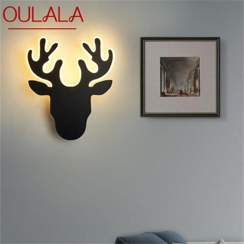 OULALA Nordic Wall Lamp Contemporary Creative Sconces Simple LED Indoor Light For Home Living Room