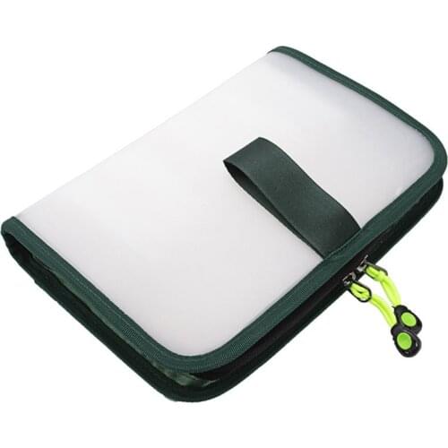 New 10 Grid Bait Lure Large Size Storage Box Zipper Bag Fishing Gear Tool Storage Bags W8EE