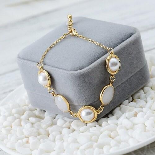 2020 New Products Listed Fashion hot Elegant Womens Pearl Crystal Bracelet Jewelry Hand Jewelry bracelets Wholesale HWASY1804