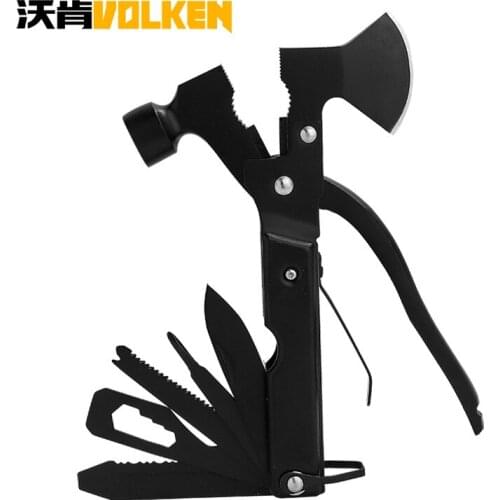 Outdoor new multifunctional tool fire axe, camping safety life-saving universal hammer