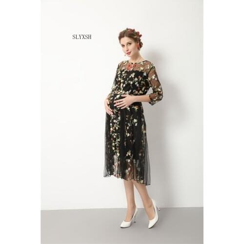 Maternity Dresses Maternity Photography Props Pregnant Clothes Elegant Long Pregnant Dress Maternity Clothing For Photo Shoots