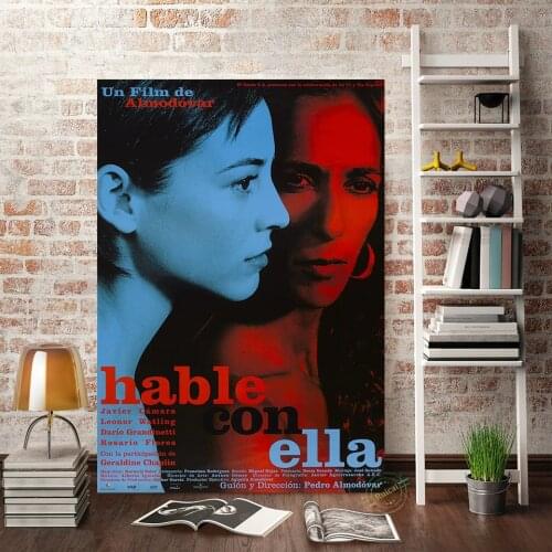Hable Con Ella Movie Poster Spain Classic Film Print Canvas Painting Pictures On The Wall Art Decoration Home Decor