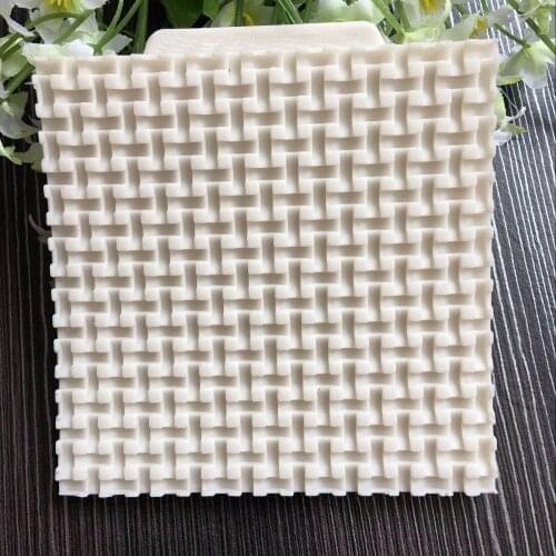 DIY knitted sweater texture of the fondant cake decoration silicone mold Knit texture print pad