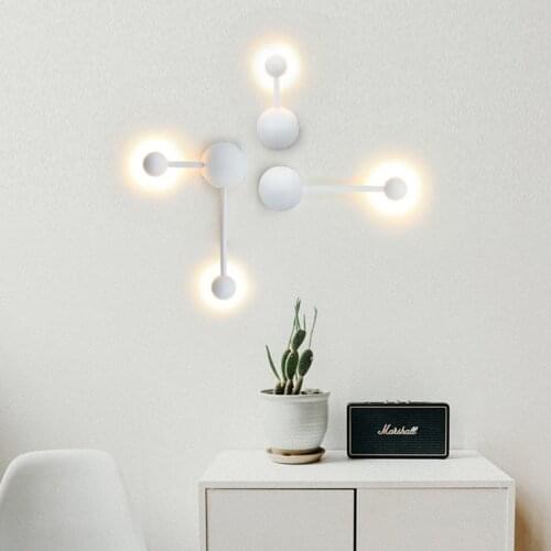 Modern LED Wall Lamp Nordic Creative Bedroom Bedside Light Hotel Background Corridor Porch Light For Dining Room Living Room
