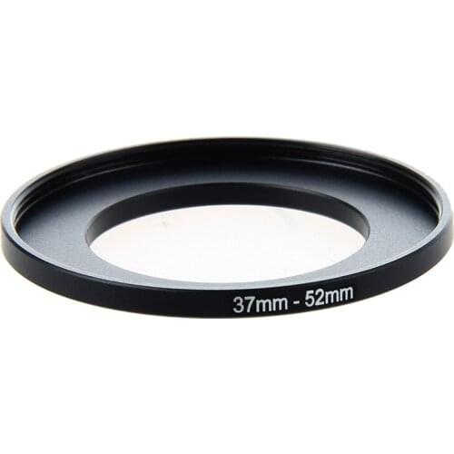 Camera Lens Filter Step Up Ring 37mm to 52mm Adapter Black