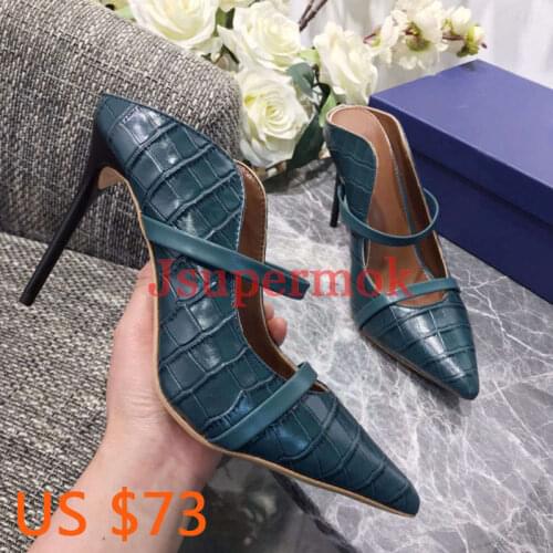 Women Pointed Toe Stiletto High Heels Sexy Ladies Party Dress Shoes Brand designer Belt Buckle Stylish High Heels