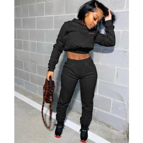2021 Streetwear 2 Piece Set Sweatsuits Loose Fall Winter Clothes Women Outfits Fashion Casual Tracksuits Sportsuit Two Piece