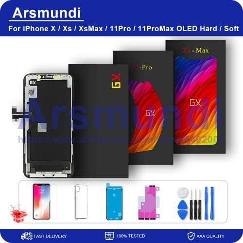 GX X Xs OLED For iPhone X Xs Max 11Pro LCD Display Touch Screen Digitizer Assembly Tested No Dead Pixel Replacement LCDs