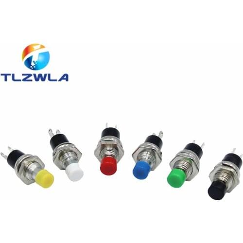 1Pcs PBS-110 7MM Momentary Push Button Switch Press The Reset Switch Momentary ON OFF Push Button Micro Switch Normally Open NO