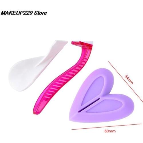 1X Women Bikini Dedicated Privates Shaving Stencil Sexy Female Pubic Hair Razor Intimate Shaping Tool Silicone Shaver Template