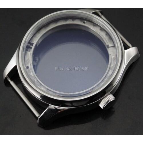 43mm Sterile stainless steel watch Casing Fit st2505/2530 automatic mechanical Movement