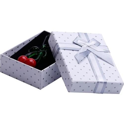 48Pcs Jewelry Ring Earrings Bracelet Polka Dot Gift Box HOT