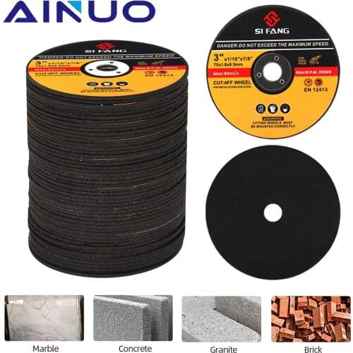 5-50pcs 3 Inch Metal Cutting Disc Resin Cut Off Wheels Flap Sanding Grinding Discs Fiber Circular Saw Blade Angle Grinder Wheel