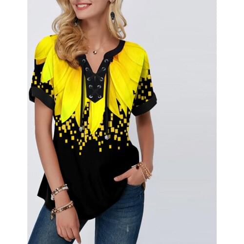 Elegant Ladies Cotton Linen Blouse Shirt Women Flower Butterflies Print Button Half Sleeve Shirt Top Loose Plus Size Blouse Tops