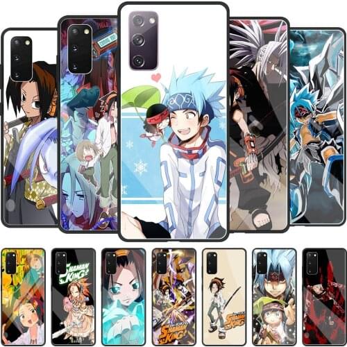 Phone Case For Samsung Galaxy S20 FE S10 Plus S21 Ultra S9 S8 S10e Lite Glass Hard Back Cover Funda Shaman King Anime