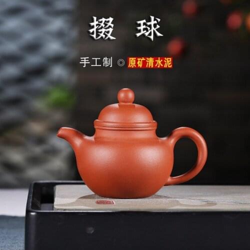 Yixing undressed ore qing cement recommended handmade Duo ball pot of a generation of foaming teapot tea sells wholesale