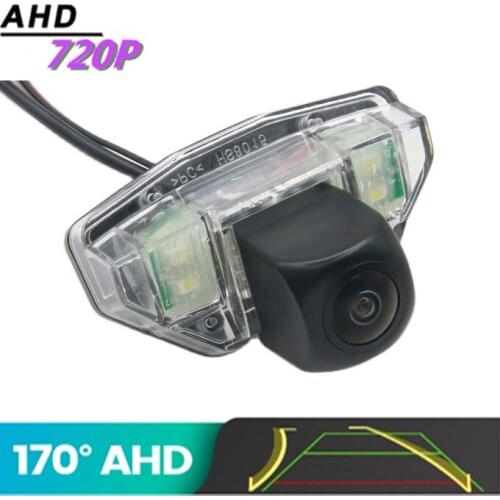 AHD 720P Trajectory Fisheye Reverse Car Rear View Camera For Honda CRV 2007 - 2010 New Fit (hatchback) 2008 -2011 Vehicle Camera
