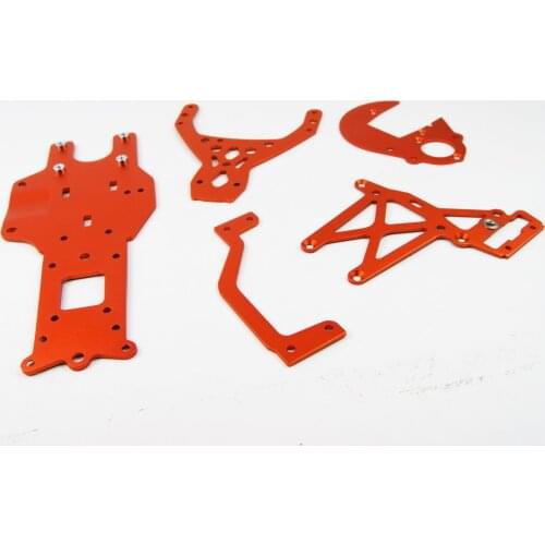 Rear Chassis Gear Plates Braces Kit For HPI Rovan Kingmotor Baja 5B 5T SS