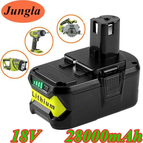 18V 12.8 Ah for Ryobi RB18L50 ONE+ Lithium-Ion Battery P108 RB18L40 RB18L25 RB18L15 P107 P122 P104 P105 with LED Indicator