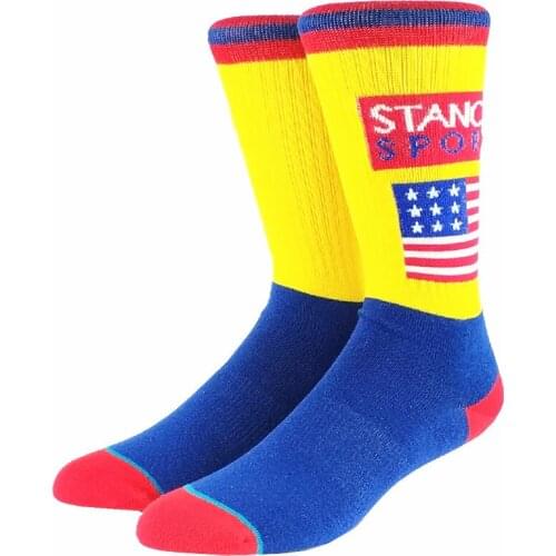 USA National Flag Men High Socks