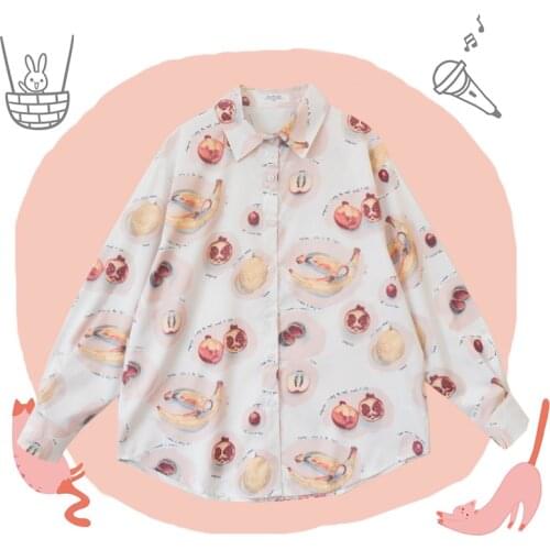 Женские рубашки с принтом Neko Para China At AliExpress