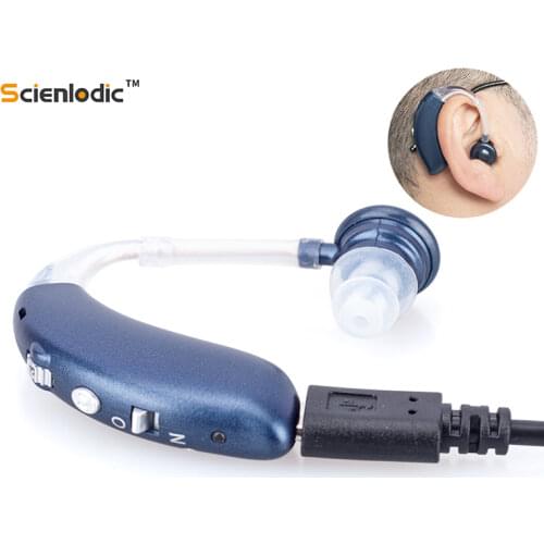 BTE Bluetooth Rechargeable Hearing Aid Ear Hearing Device for Deafness Adjustable Hearing Aids Audifonos Sound Amplifier