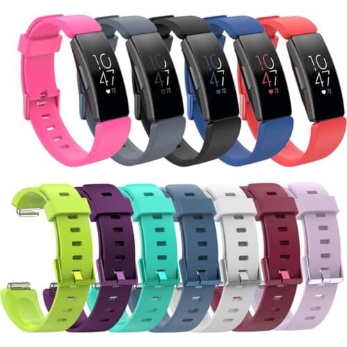 Silicone Wrist Band Strap For Fitbit Inspire / Inspire HR Activity Tracker Smartwatch Replacement Watchband Wrist Strap Bracelet
