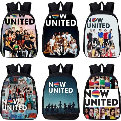 3D Print 2021 Now United Backpack Better Album Softback Schoolbag Boys Girls Anime Bookbag 12/16Inch Bag Women beauty Travelbags