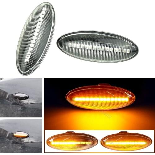 2 pieces Led Dynamic Side Marker Turn Signal Lights Sequential Blinker For Toyota Yaris Mk2 P9 RAV4 Mk3 ACA3/ALA3 Auris Mk1 E15