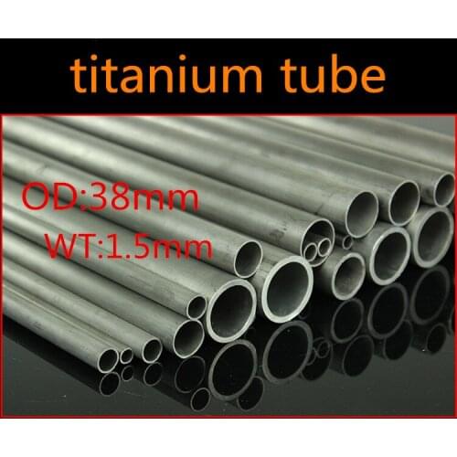 38mm OD 35mm ID ASTM GR2 titanium tube TA2 Industrial titanium tube Automobile exhaust modification Titanium Pipes