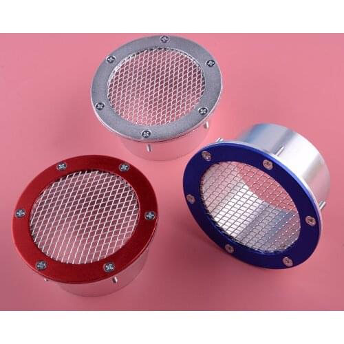 Universal Metal Car Front Air Duct Grille Front Bumper Vent Inlet for Cold Air Intake SUV Red/Silver/Blue Accessories