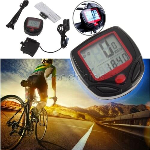 Bicycle Computer Mountain Bike Speedometer Pulse Speed Marker Tachymeter Speedometer 15-function Code Meter