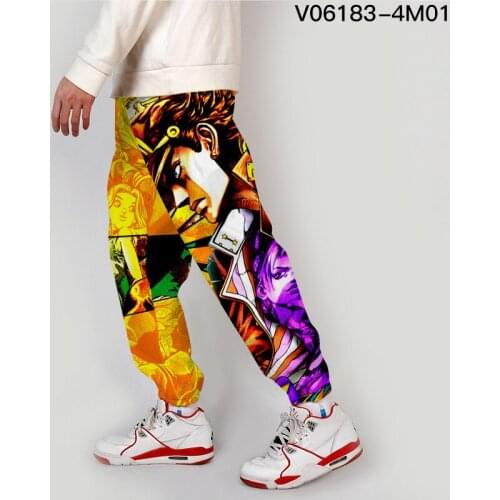 2021 3D Print JoJo Bizarre Adventure Sweatpants Women/Men Fitness Joggers Spring High Street Anime Trousers Pants Sweatpant
