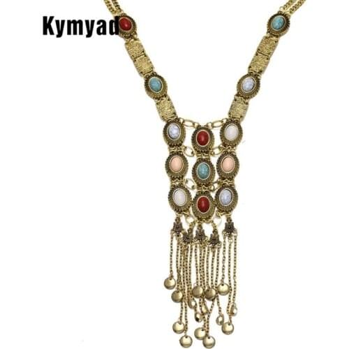 Collier Femme Long Necklace Women Bohemian Statement Boho Jewelry Necklace For Women Bijoux Tassel Necklaces & Pendants Jewelry