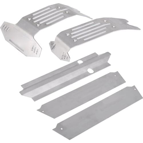 1:5 X-MAXX XMAXX Metal Chassis Armor Suit Upgrade stainless steel skid plate kit chassis armor protection plate for RC car