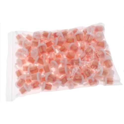 100Pcs Universal 6MM Inline Plastic Fuel Gas Filter for Pit Dirt Pocket Bike Go Kart ATV Quad Moped Scooter