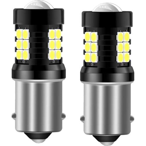 2pcs W16W T15 T16 LED Bulb Canbus 1156 1157 7443 3157 12V 921 912 Car Backup Brake Reserve Lights Bulb Tail Lamp 3030 White Red