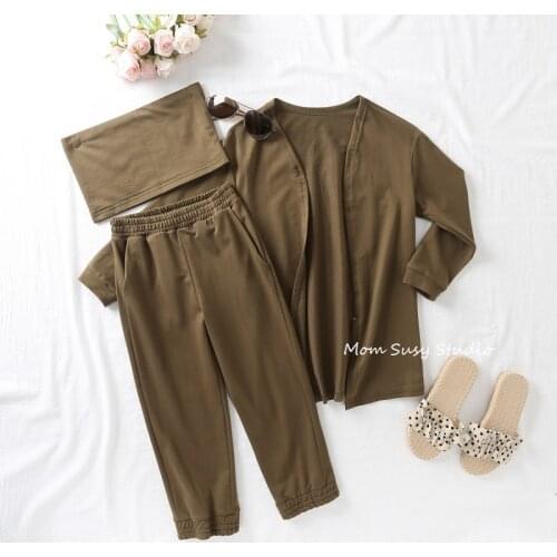 Fashion Baby Girl Cotton Clothes Set Jacket+pant+Vest 3PCS Summer Spring Child 3PCS Suit Baby Clothes 2-10Y