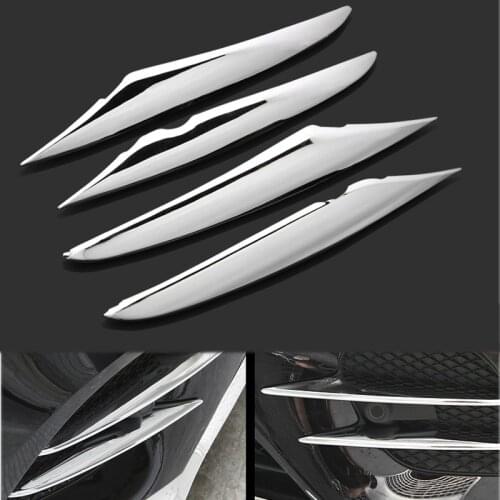 ABS Chrome Front Fog Light Cover Trim For Mercedes Benz GLC X253 200D 350e 300 coupe